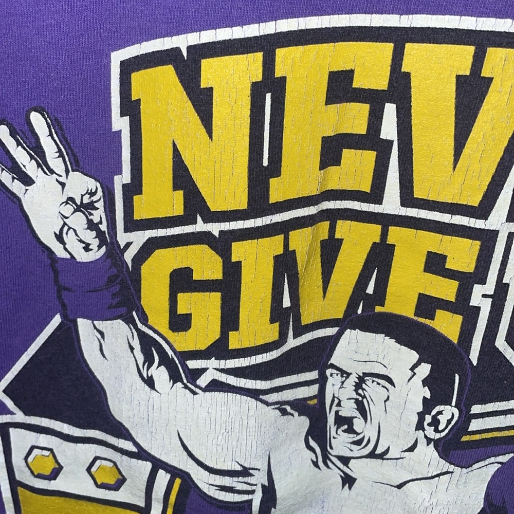 RARE John Cena T-Shirt, Never Give Up, WWE, youth size medium - Picture 5 of 5
